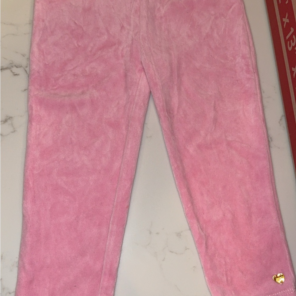 Juicy Couture Pink Velour with Gold Heart Accent